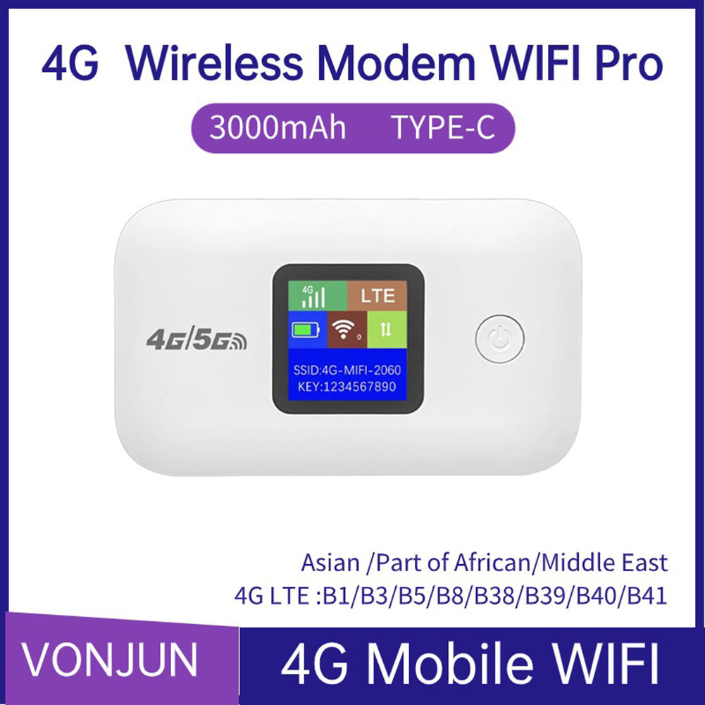 Drahtloser Hotspot, 3000 mAh, Mini-WLAN-Hotspot für den Außenbereich, 150 Mbit/s, kabelloser tragbarer Router mit SIM-Kartensteckplatz, mobiler Taschen-WLAN-Router