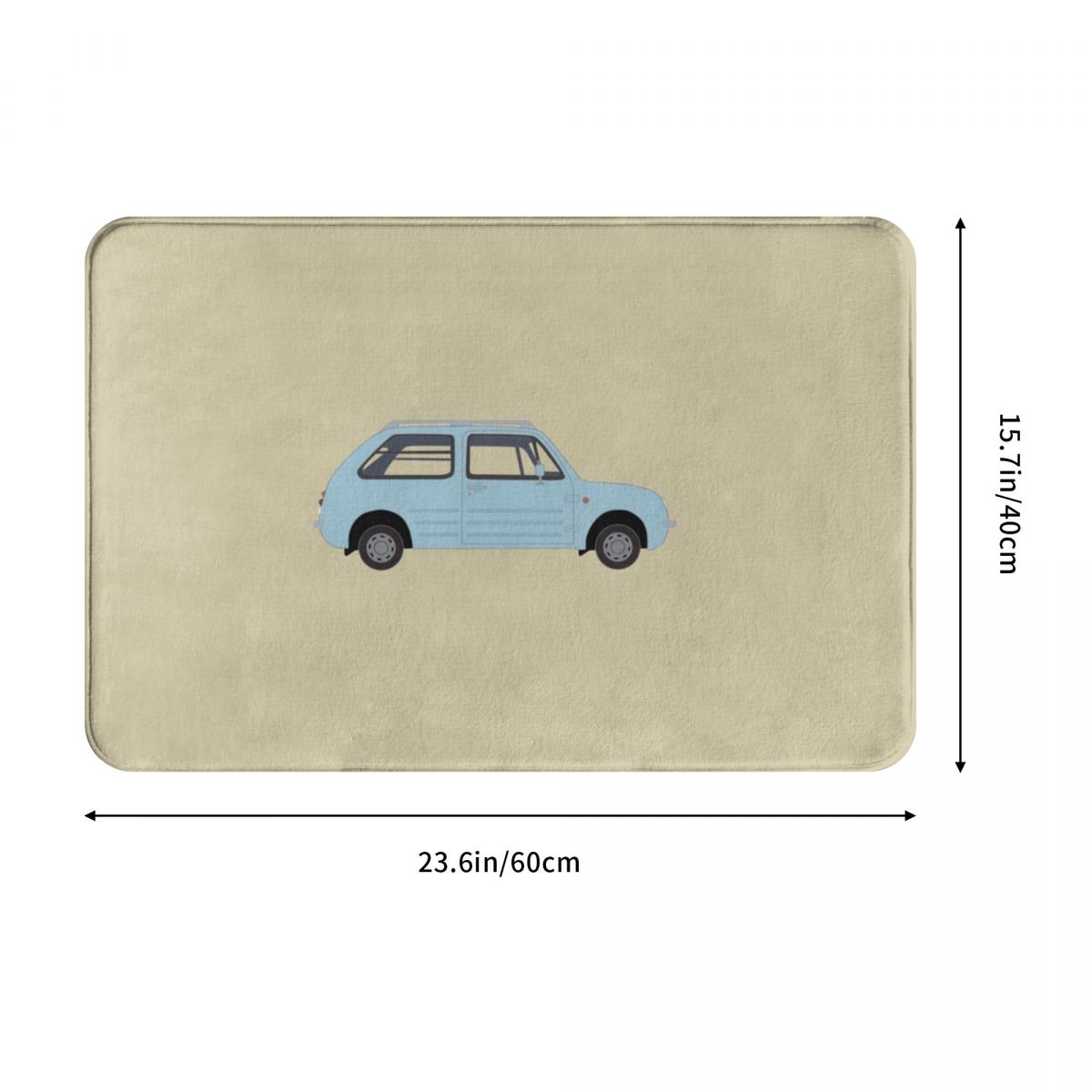 Aqua Grijs Nissan Pao Polyester Deurmat Tapijt Tapijt Mat Voetzool Antislip Washableentrance Keuken Slaapkamer Balkon Cartoon