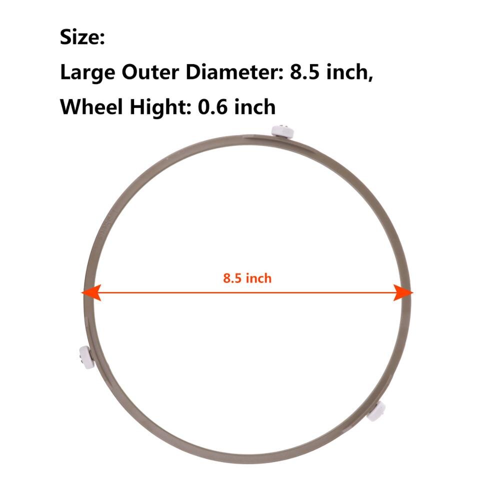 1 Mikrowelle Plattenspieler Halterung Wärme Beständig Kreis Rotierenden Glas Plattenspieler Ring Küche Werkzeuge Kochen Unterstützung Rolle Gestell: Braun L