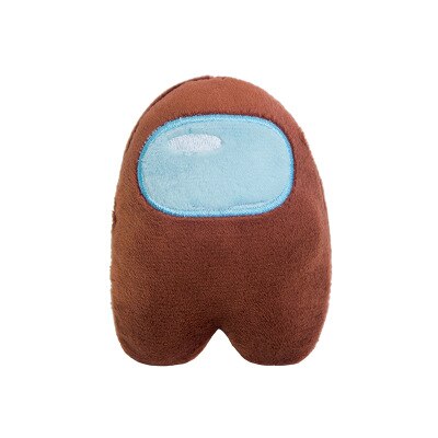 10Cm Gevulde Poppen Onder Ons Pluche Dier Onder Ons Spel Knuffel Kawaii Figuur Peluche Brinquedos Kids Jongen Speelgoed kerstcadeau: Chocolade Kleur