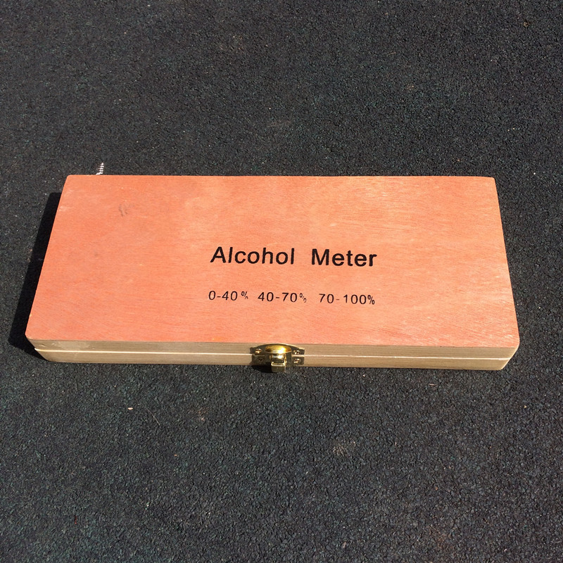 4 PCS Hydrometer Alcoholmeter Set 0 to 100% Alcohol Meter Tester+Thermometer Wine Alcohol Concentration Meter Tool