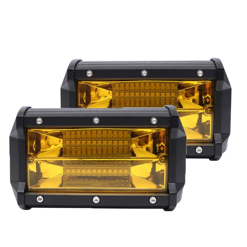 Luz Led Off road para camiones ATV motocicleta haz ámbar amarillo trabajo luces de conducción barra antiniebla LED luz de trabajo