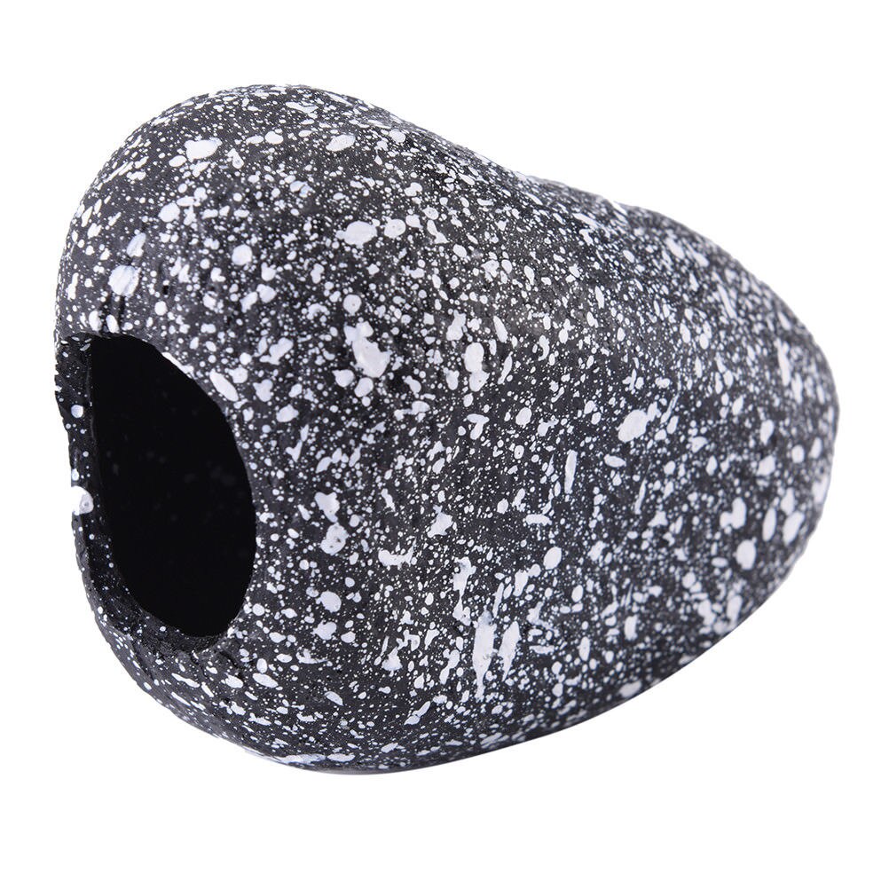 Mármol decorativo para acuario, piedra de cerámica, cueva de roca, pecera, estanque, camarón, adorno de cría, decoración, 1 ud.