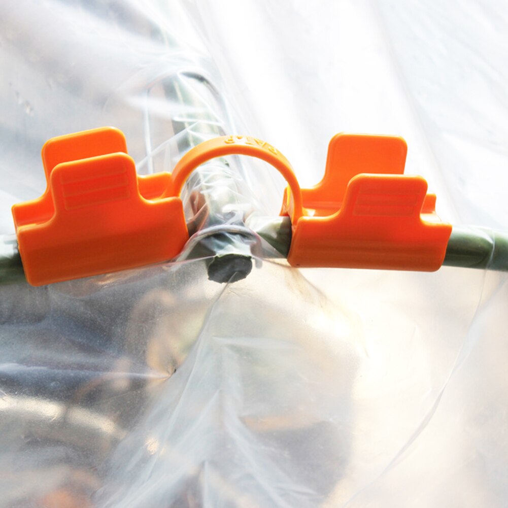 10Pcs Filme Com Efeito de Estufa Do Jardim Cobrir o Apoio Rod Grampos Sombrinha Net Grampos De Fixação