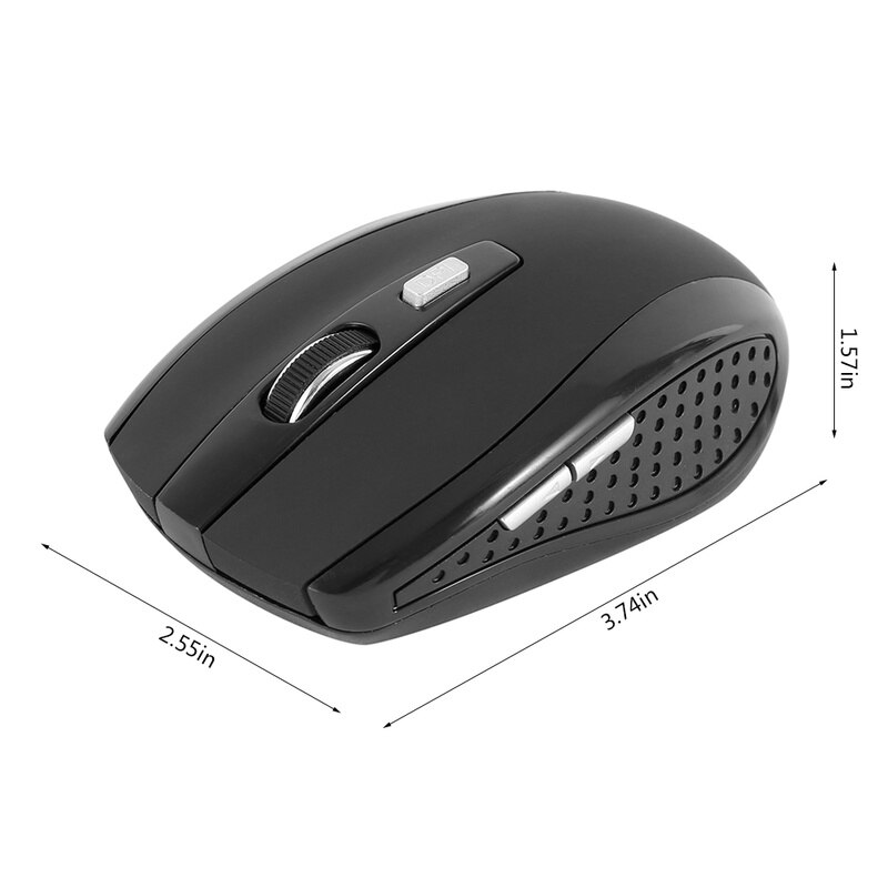 Draadloze Muis 2.4Ghz Draadloze Gaming Muis Met Usb-ontvanger Ergonomische Muis Home Office Game Muizen Voor Pc Laptop
