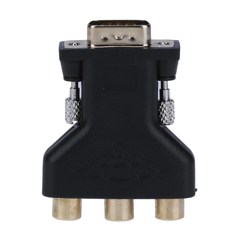 Conector de cable de 15 pines VGA macho a 3 RCA hembra convertidor adaptador divisor Digital Cables