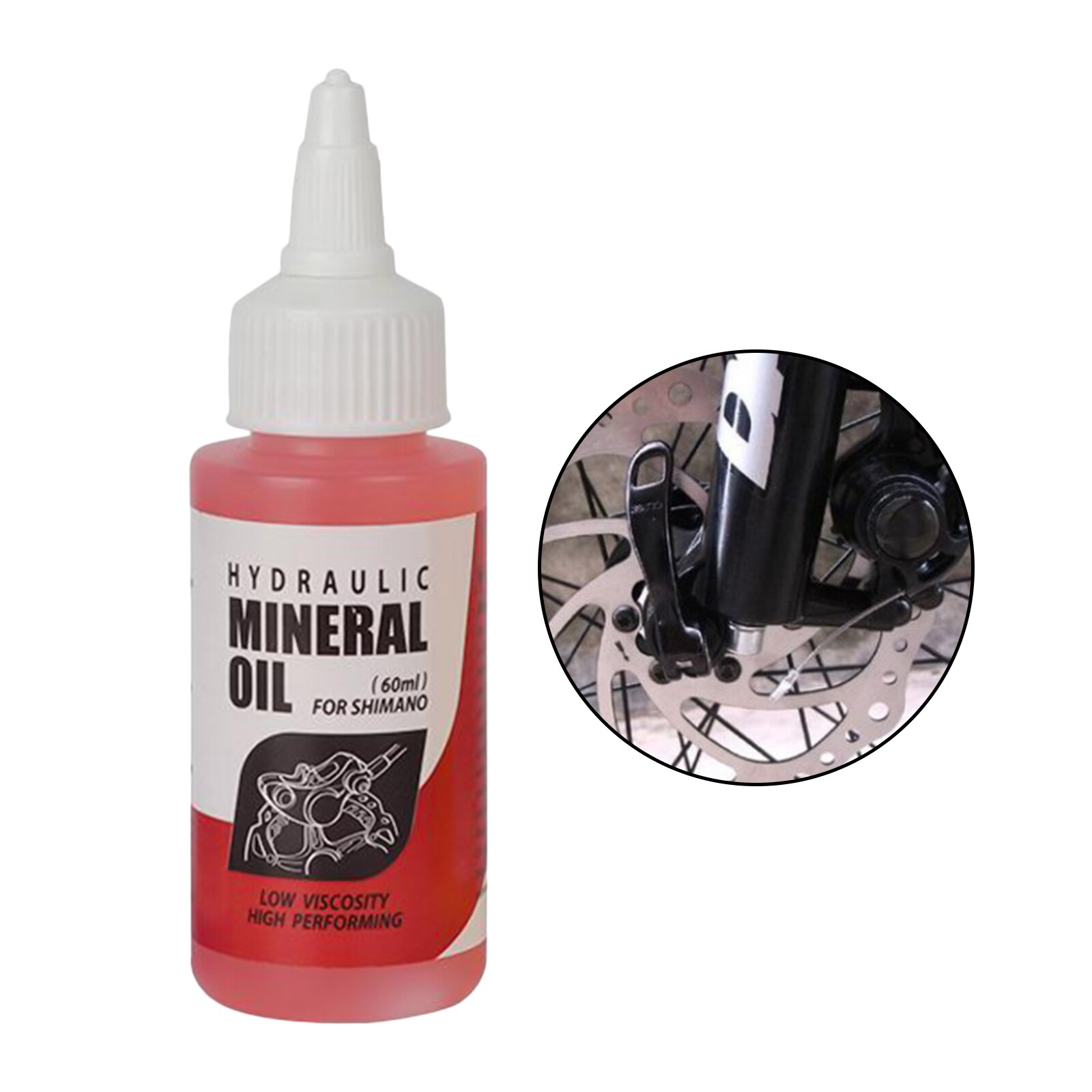 Kit de purge de frein à disque hydraulique, outils pour Shimano, fluide d&#39;huile minérale de 60ml: Oil Only