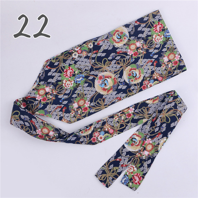 Traditioneller chinesischer Gürtel Hanfu Gürtel retro japanischer Stil Korsett Taille Obi Kleid Bund Schärpengurte Kimono Gürtel Zubehör: Licht Grün / 75cm