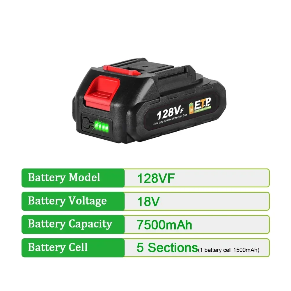 388VF 18V Battery 22500mah 15000mAh 928VF 128VF Large Capacity Rechargeable Lithium Ion Battery for Makita Electric Power Tool