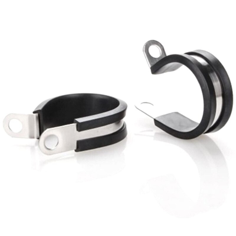 Cable Clamp,52Pcs Rubber Cushion Insulated Clamp.Stainless Steel Metal Clamp (Assortment Kit 3)