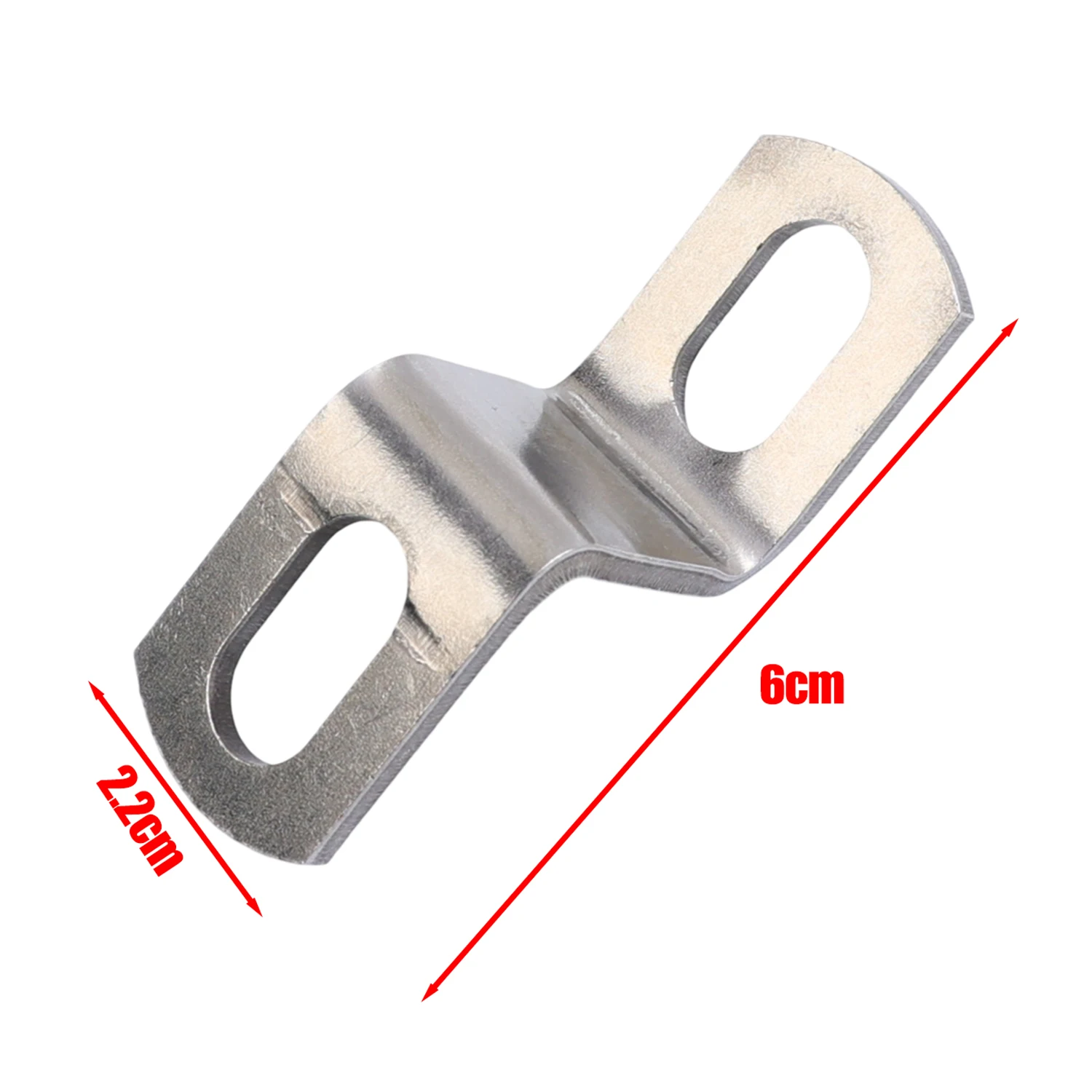 Soporte de tubo de escape para motocicleta, abrazaderas de tubo de escape modificadas en forma de Z/L, accesorio de soporte fijo de acero inoxidable: Beige