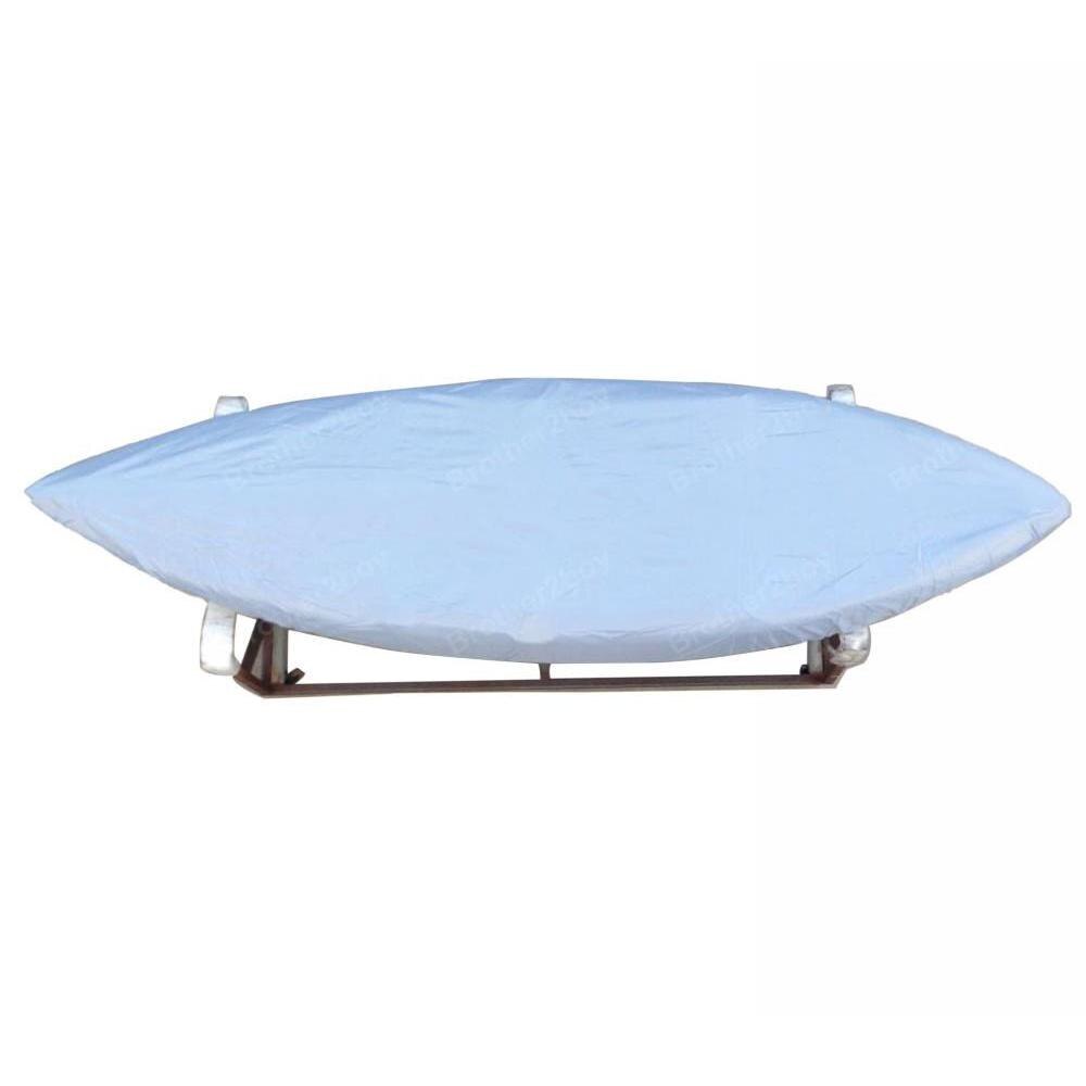 2.7m-3m Grey Waterproof Heavy Duty Speedboat Boat Cover Fishing Dinghy