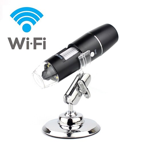Draadloze Digitale Microscoop Camera Hd 50X To1000X 8LED Lichten Usb Endoscoop Wifi Vergrootglas Voor Iphone Ipad Samsung Android: Default Title