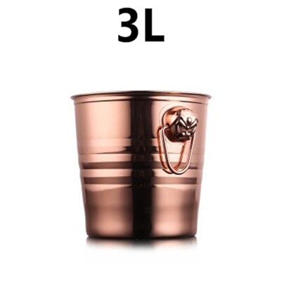 3l/5l/7l tigerhuvud i rostfritt stål ishink vin champagne vinkylare flaska kylare champagne öl kylare isfat: Koppar 3l