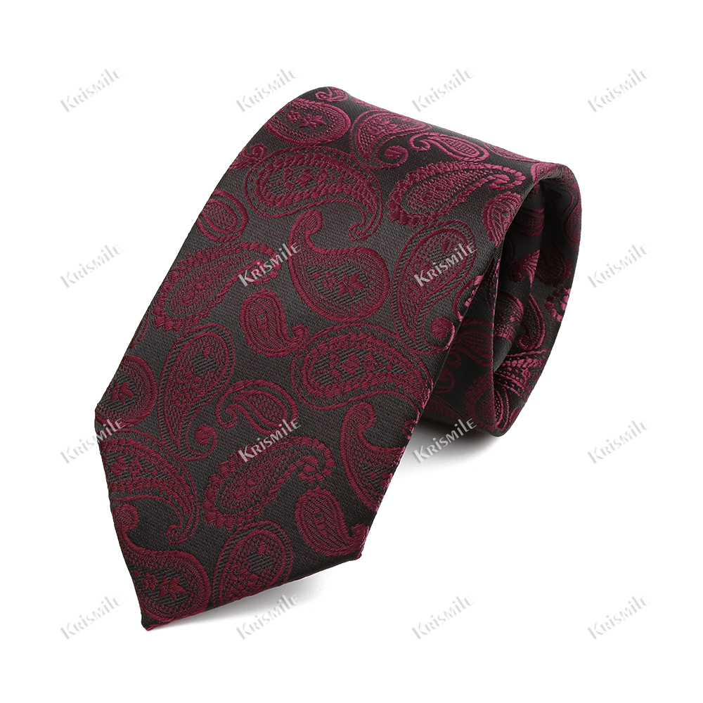 Paisley Mannen Stropdas Klassiek Rood Blauw Groen Luxe Jacquard Stropdas Bruiloft Dagelijkse Slijtage Bruidegom Shirt Pak Das