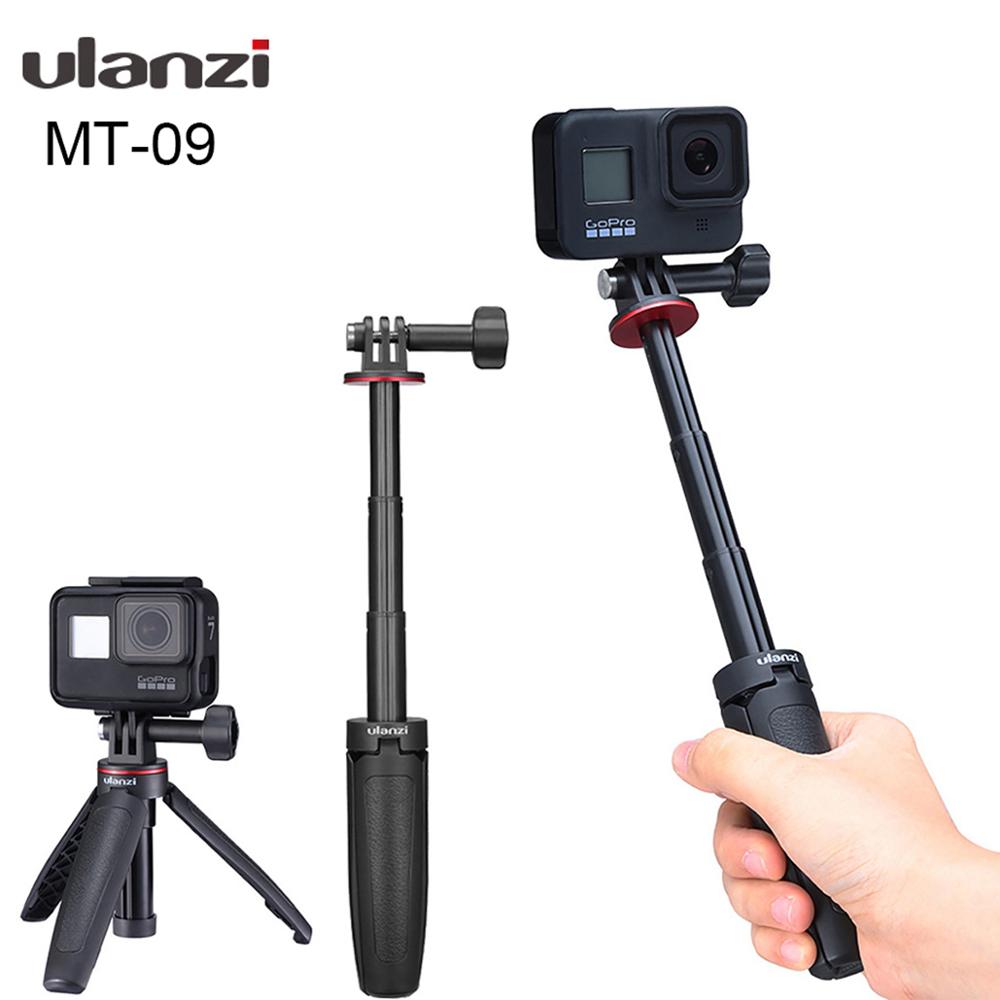 Ulanzi mt -09 utdragbart vlogg-stativ för gopro hero 10 9 8 7 6 5 4 svarta sjcam actionkameror