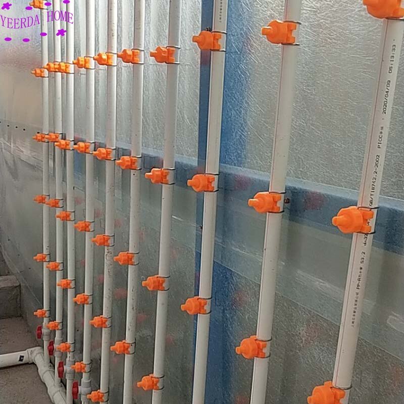 Plastic 1" Adjustable Ball Flat Fan Full Cone Clamp Spray Nozzle Watering Irrigation directly connectiong ball spray tip