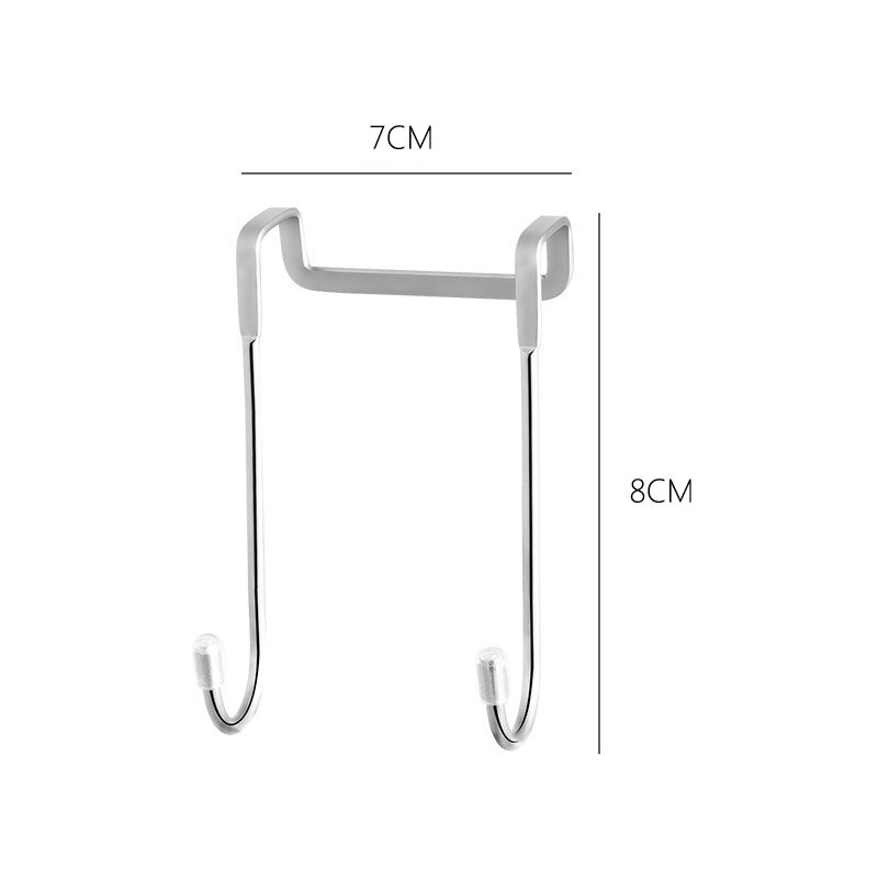 Rvs Gratis Ponsen Kastdeur Zonder Trace Haak S-Type Deur Hanger Hanger Deur Terug Kapstok Dubbele haken Keuken
