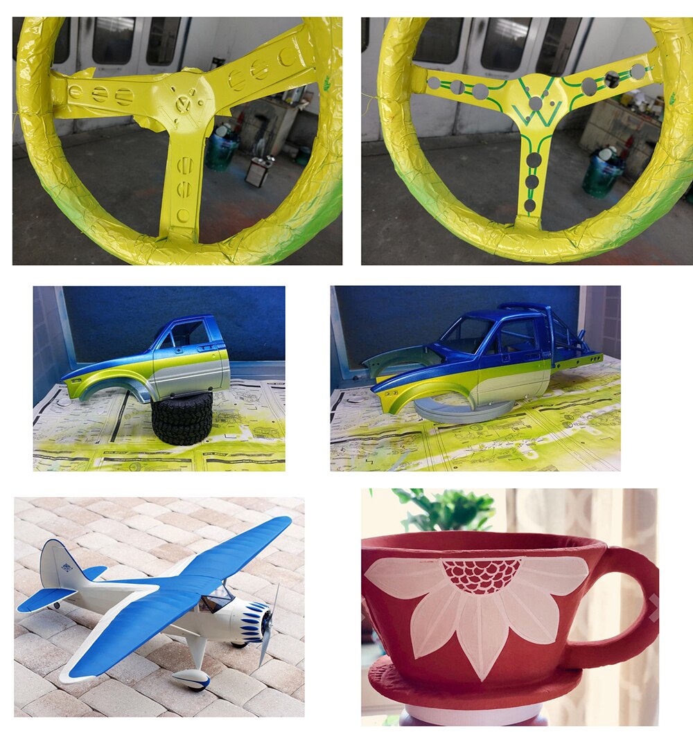 Blue Mix 6Rolls High-Temp Vinyl Fine Line Fineline Masking Tape Automotive Car Auto Paint 1mm 1.5mm 2mm 2.5mm 3mm 4mm