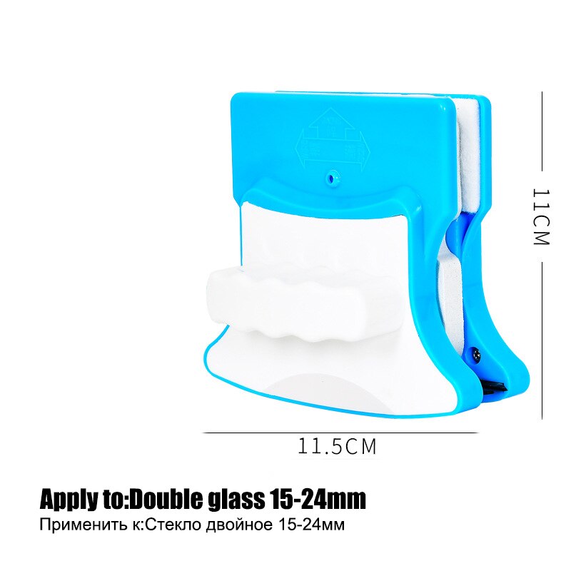 Magnetic Glass Wiper Wash Window Brush Magnets Double Side Cleaning Magnetic Brush For Washing Windows Home Cleaning Tool Wiper: 15-24MM