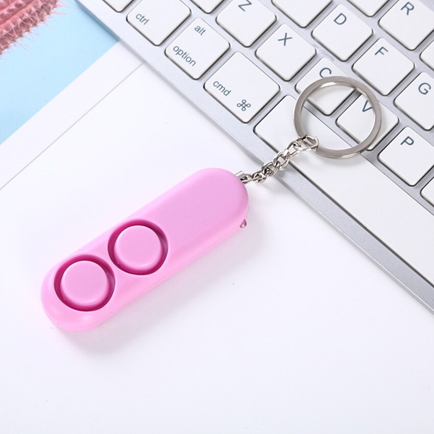 Personal Alarm Siren 120dB Keychain Emergency Alarm Security Personal Protection Devices for Women Elderly Night Workers: Pink