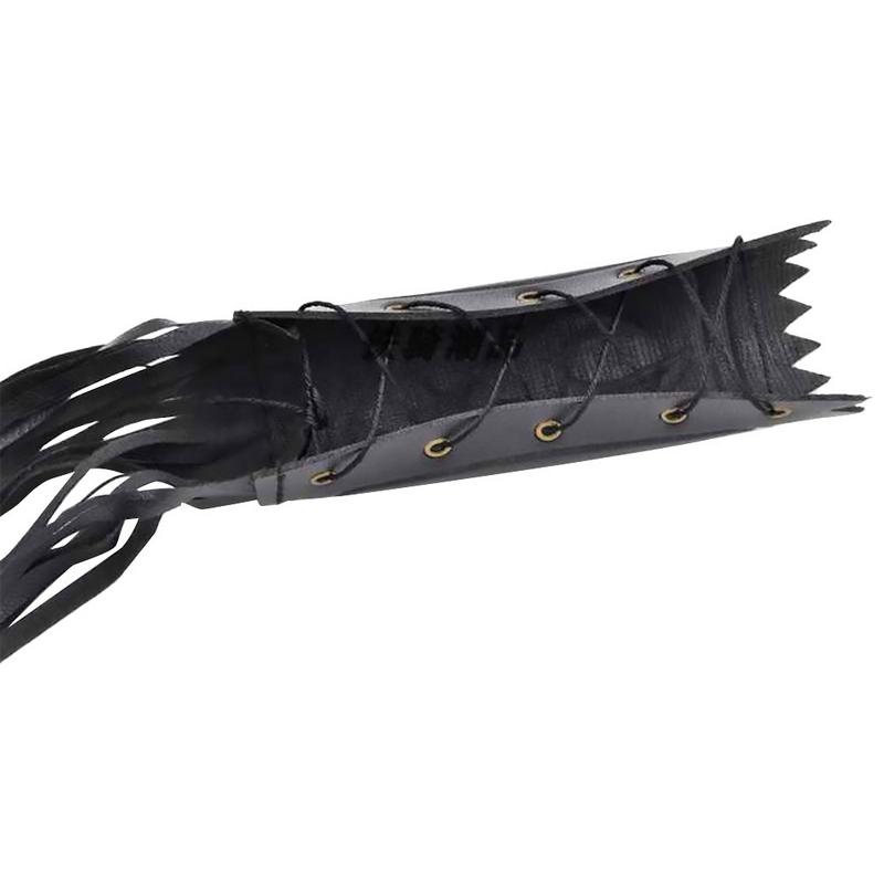 Leather Motorcycle Brake Clutch Fringe Grip Covers Auto Refit Retro Flame Handlebar Handle Spike Streamer