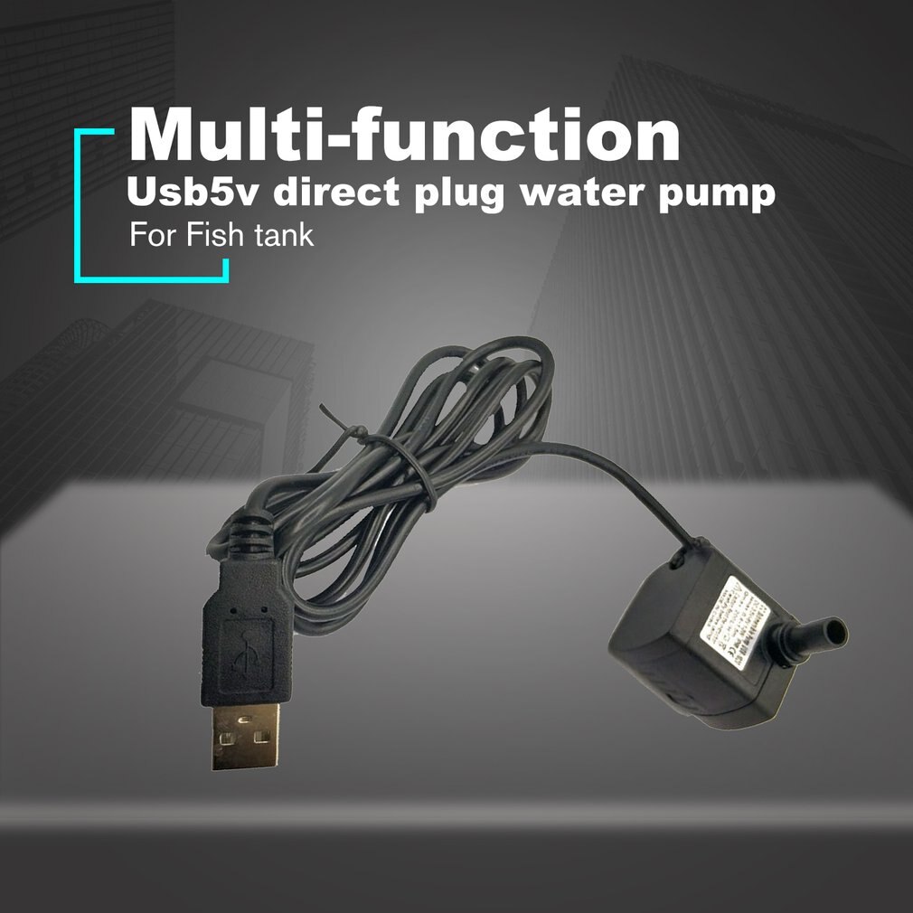 USB 5V Water Pump Outdoor Landscape Fountain Fish Pond Tank Micro Submersible Pumps With Water Flow Regulating Valves