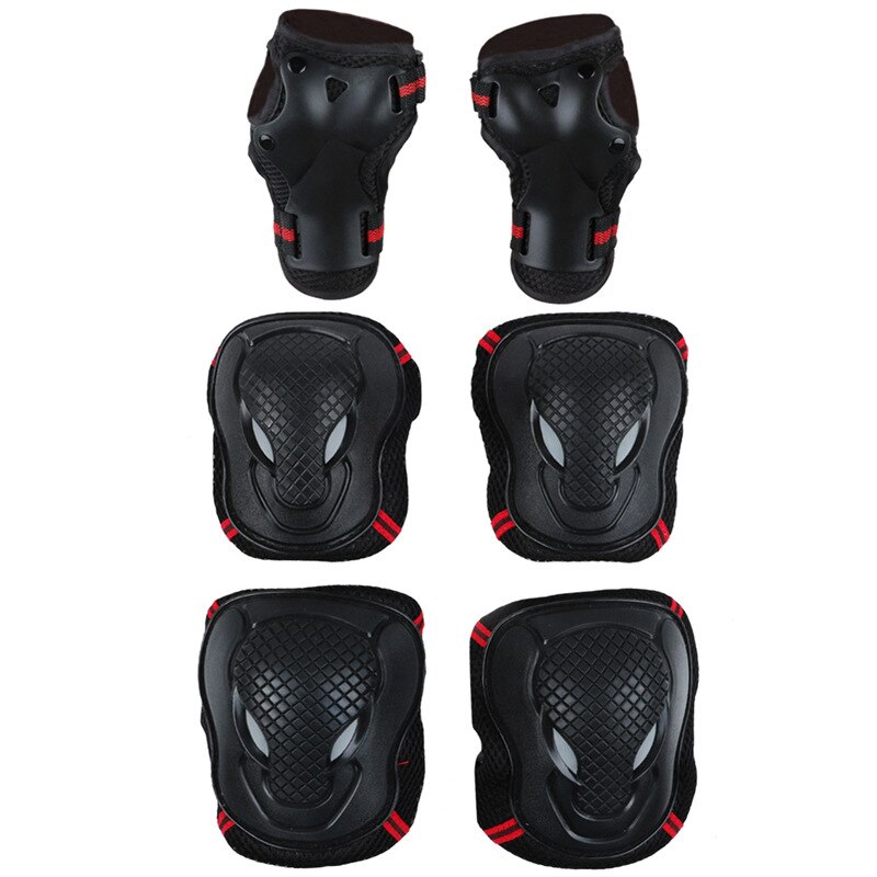 3pcs/Set Roller Skating Protective Gear Knee Wrist Gloves Set Roller Skates Bull Head Protector Cycling Riding Knee Protector