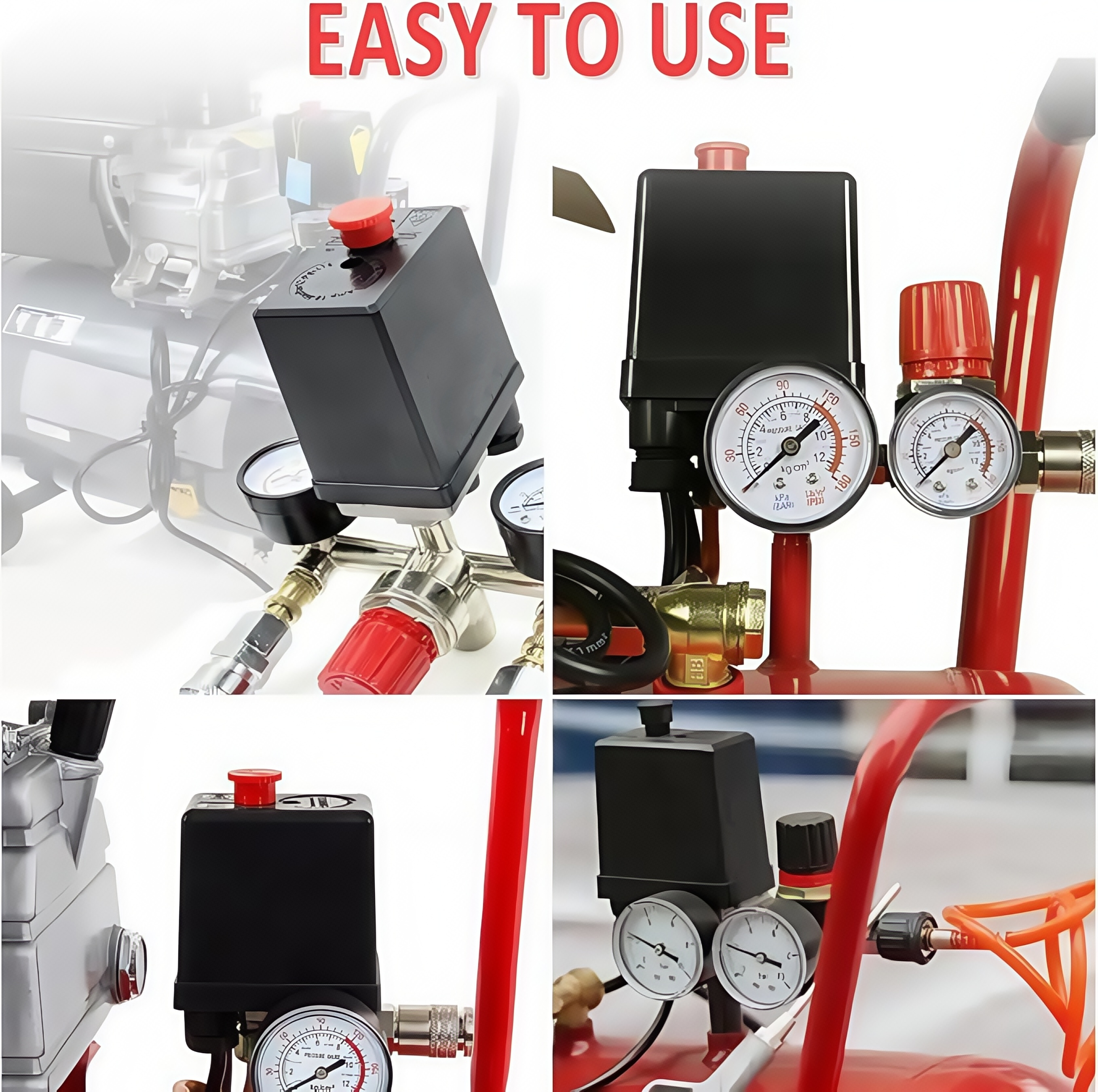 Air Compressor Pressure Switch 90-120psi Automatic air pressure switch Electric Air Compressors Tool Accessory