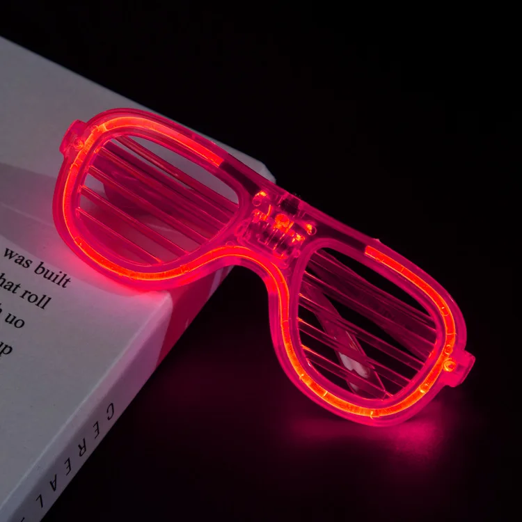 Verres lumineux LED en vrac, 5 couleurs, lueur dans le noir, fournitures de fête néon, de fête pour enfants et adultes, décoration de fête: Clair