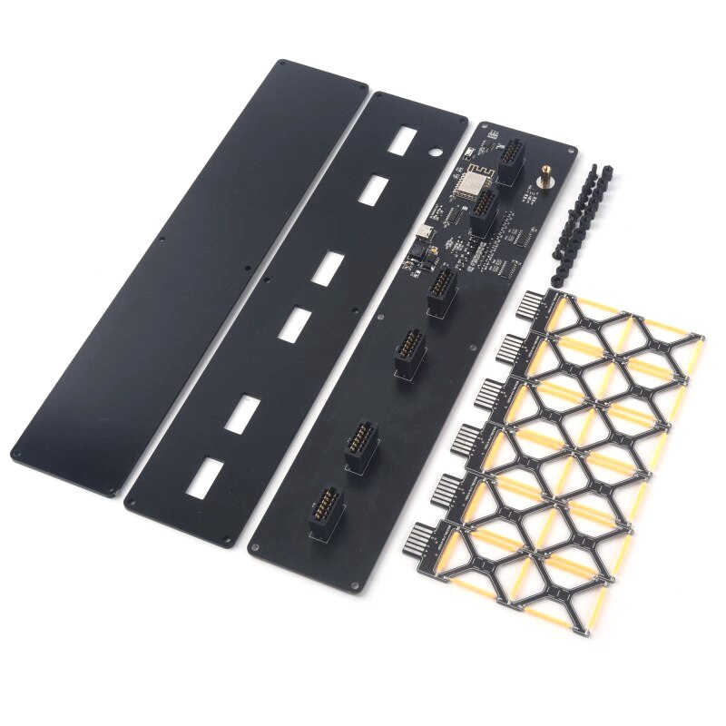 LED Clock Glow Hollow Nordic Simple DIY Kit WiFi Connection Control USB Powered 5V: Default Title