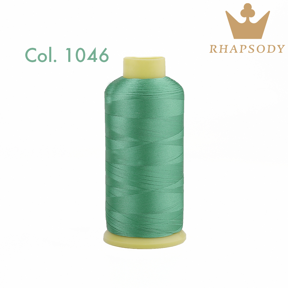 Rhapsody 120D2 5000m 40WT hilo de bordar de poliéster para Brother Singer Janome Babylock máquina de coser costura casera 200 colores