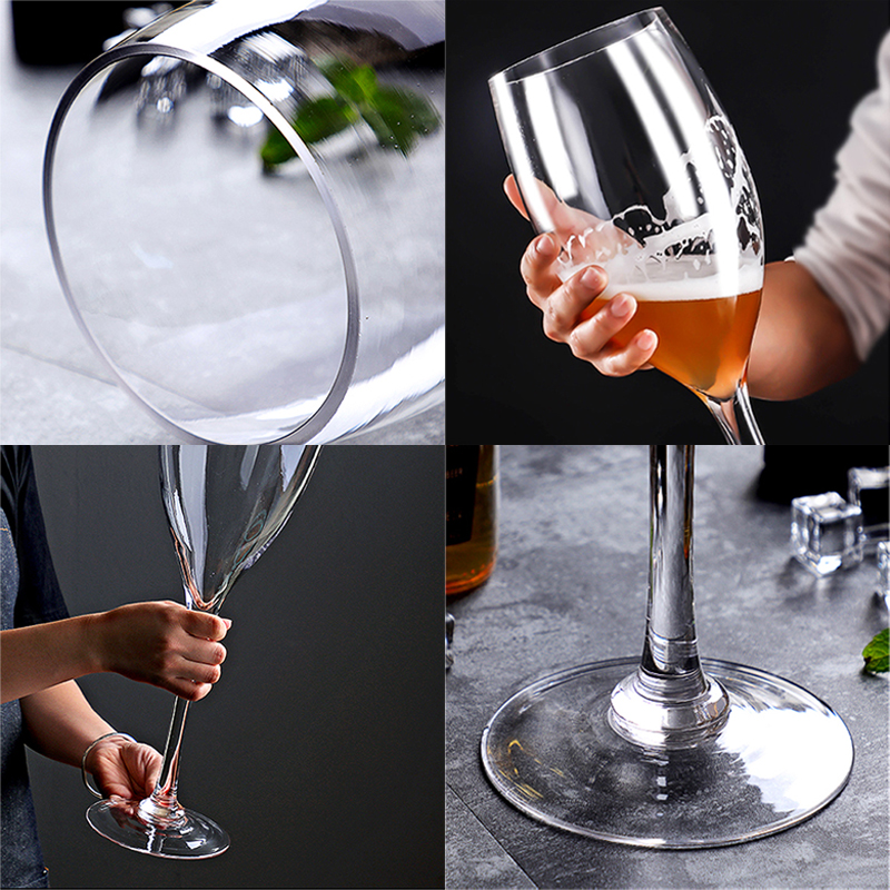Enormt ölglas bägare kristall champagneglas roligt stort bröllopsfest snapsglas dricka vatten öl vinglas kopp mugg