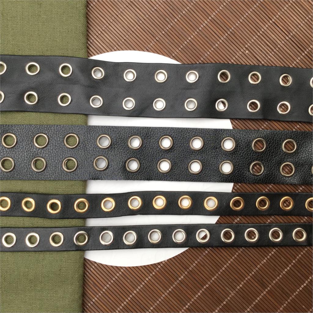 Bredde 15/35mm pu stoff med plaggøyer gjennomføring tape bånding trim tape diy for sko klut