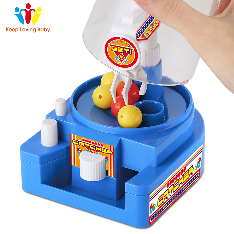 Manual Small Catching Ball Machine Children's Educational Parent-child Interaction Small Catching Music Toy Mini Candy Grabber