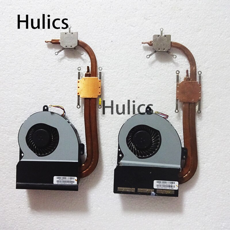 Hulics para Asus K53 X53 K53S A53S X53S K53SV K53SM K53SJ K53SC K53SD portátil CPU ventilador de refrigeración del radiador disipador de calor enfriador KSB06105HB