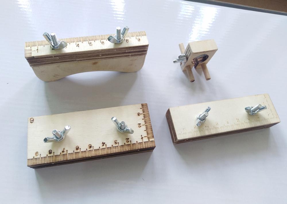 Ancient ship model necessary wooden tools kits ship hull polishing tool / Hull positioning clip 4 pcs/set