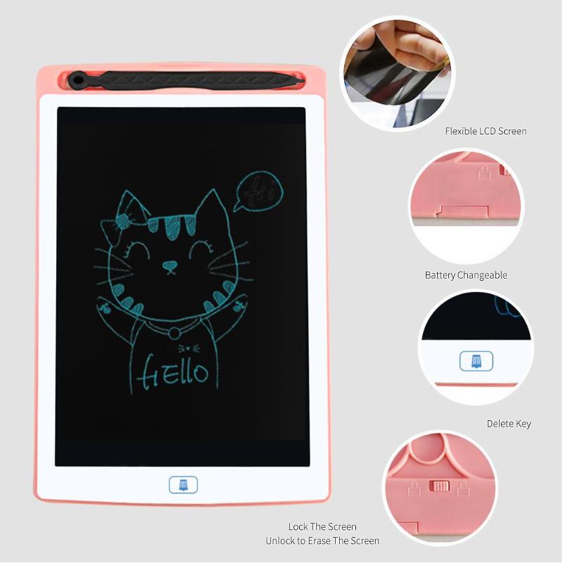 8.5 Inch Portable Smart LCD Writing Tablet Graphics Handwriting Pad Board Electronic Notepad Erasable Drawing Board Kids