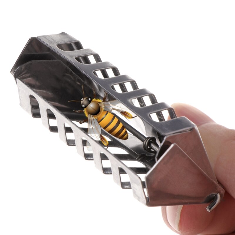 Bee Cage Prisoner Stainless Steel Queen Beekeeping Tools Equipment Accessories