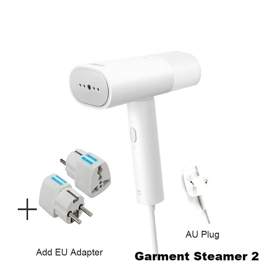 XIAOMI MIJIA Handheld Garment Steamer 2 iron Home Electric Steam Cleaner Portable Foldable Mite Removal Flat Ironing Machine: Dark Grey