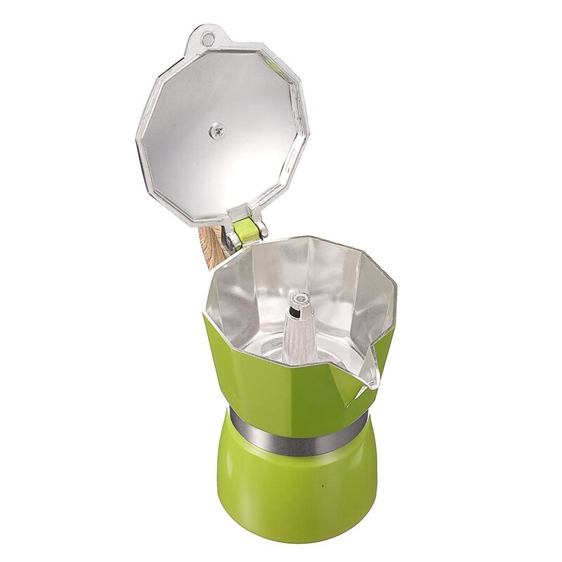 Aluminum Italian Moka Espresso Coffee Machine Filter Stove Pot 3 Cups