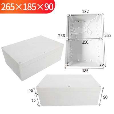 Waterproof Plastic Enclosure Box Electronic Project Instrument Case Electrical Project Box Outdoor Junction Box Housing: 265x185x90