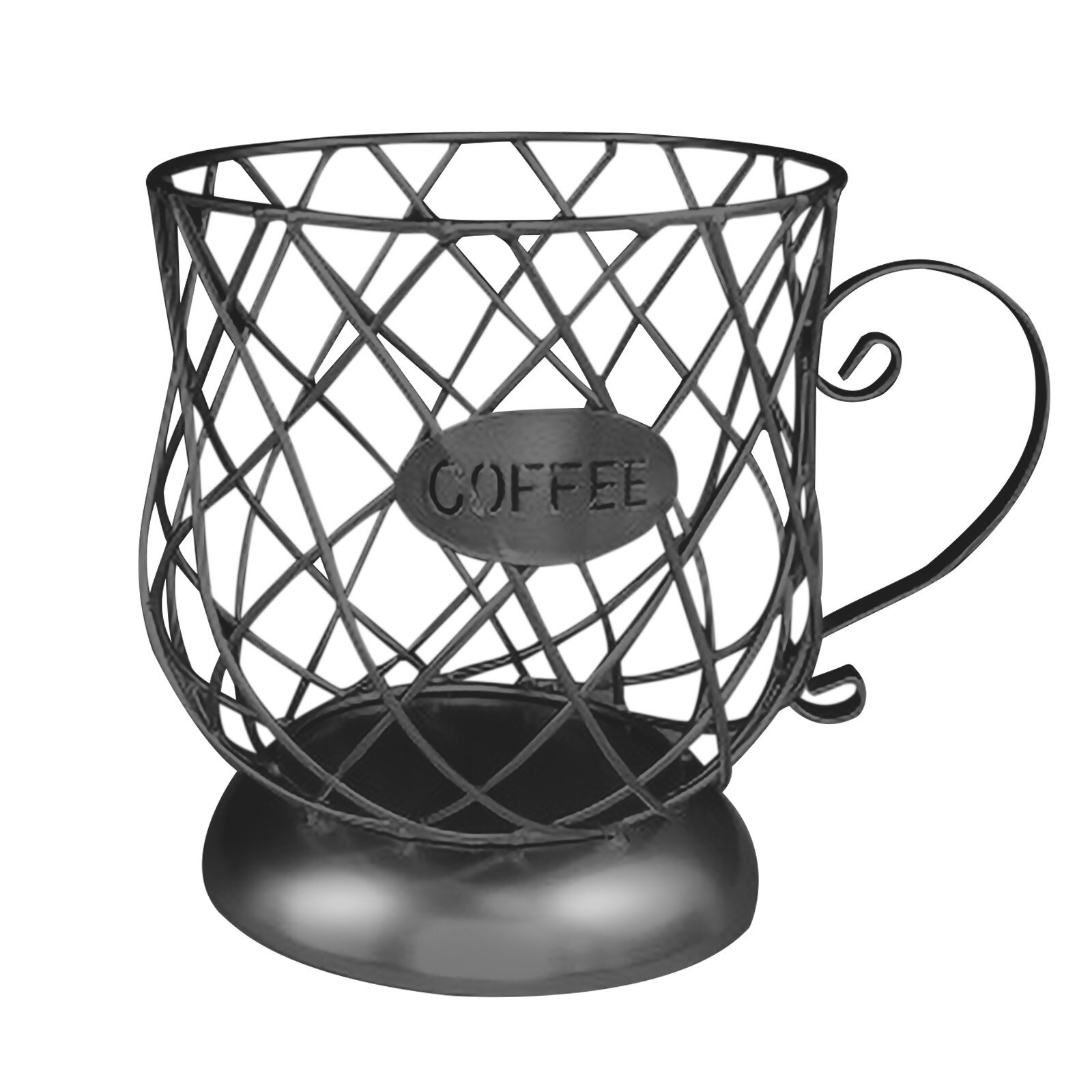 Uitgeholde Koffie Capsule Opslag Mand Creatieve Koffiekopje Vormige Fruit Koffie Pod Organizer Houder Voor Home Cafe Hotel Ornament