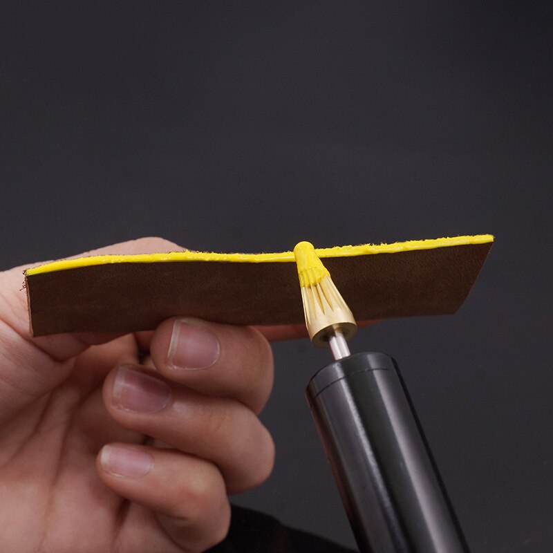 1 x Leather Edge Oil Painting Pen Edge Dye Roller Pin Applicator Brass Head Top Easy Clean Leathercraft Tools 5 colors available