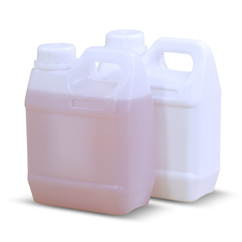 1000ML platz HDPE jerry können Lebensmittel Klasse Kunststoff behälter Dicht Chemische flüssigkeit Lagerung flasche 1Stck