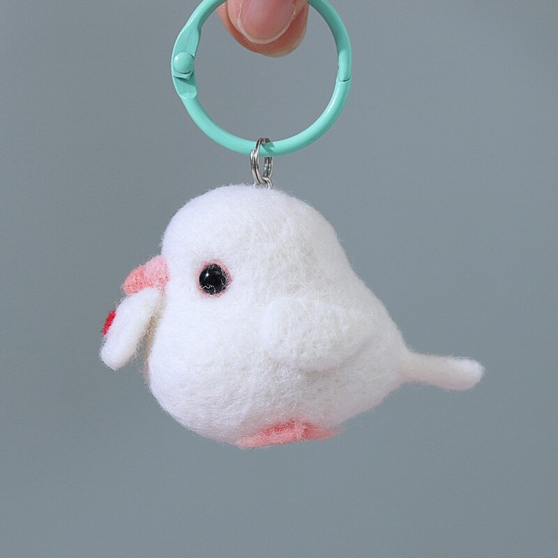 Non Finished DIY Women Handmade Letter Pigeon Dove Wool Needle Felt Kit Needlepoint Supplier Material Package Kit For Beginner: A0508
