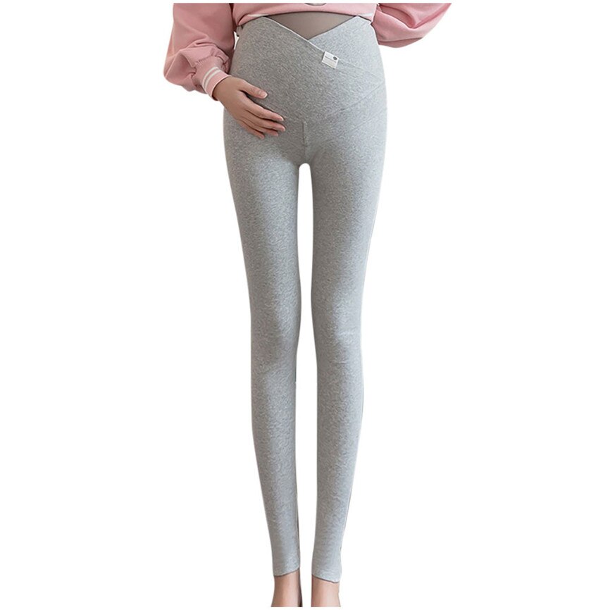 Maternity Pants Plus Size Women Pregnant Solid Soft Pant Gravida High Waist Leggings Stretchy Comfortable Simple Pencil Pants