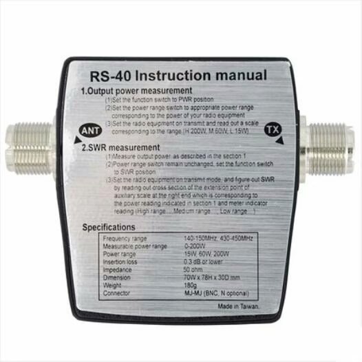 200W SWR Standing Wave Ratio Watt Power Meter for HAM Mobile VHF UH Single Phase Electric Energy Meters