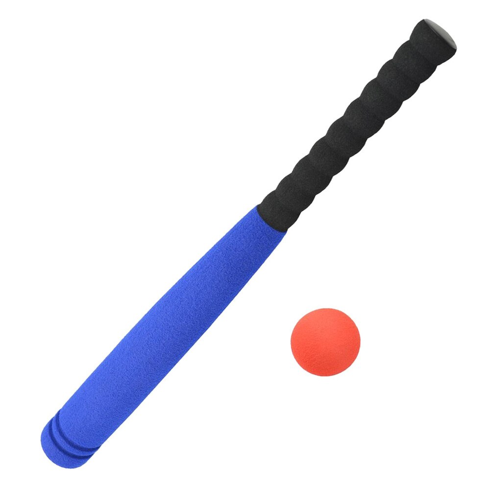 Batte de Baseball avec balle pour enfants, Kit de Baseball d'extérieur, jeu de sport sûr (couleur bleue, balle aléatoire)