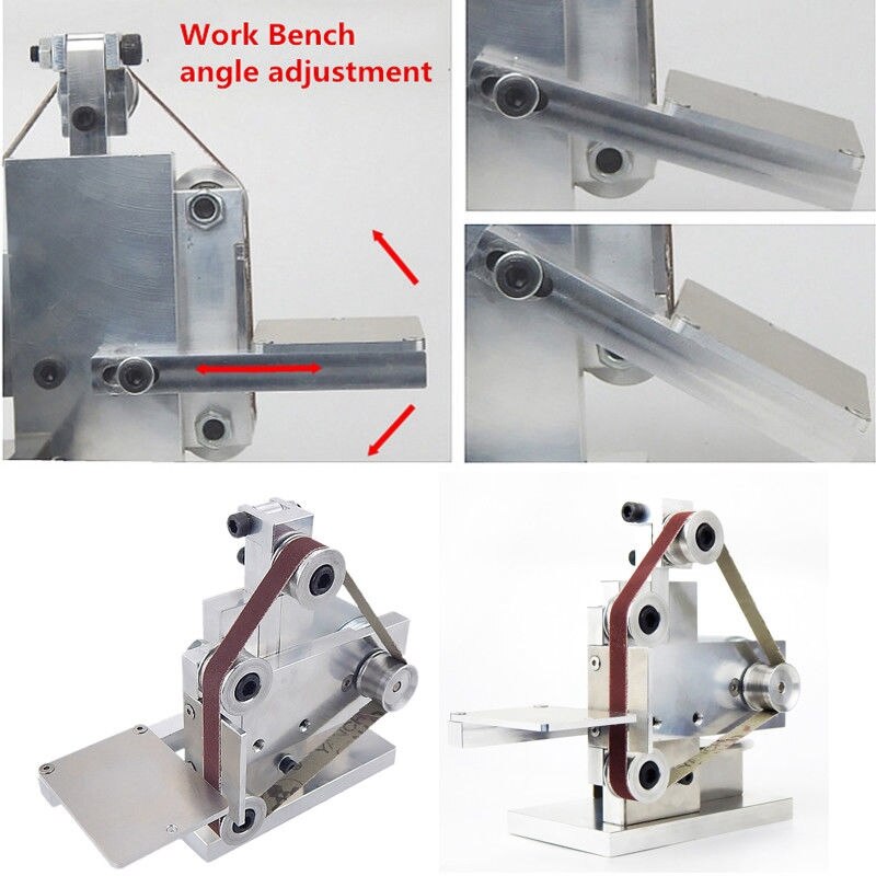 Eu stekker diy mini bandschuurmachine tafelmodel slijpmachine polijstmachine buffer elektrische haakse slijper 175 x 110 x 140mm